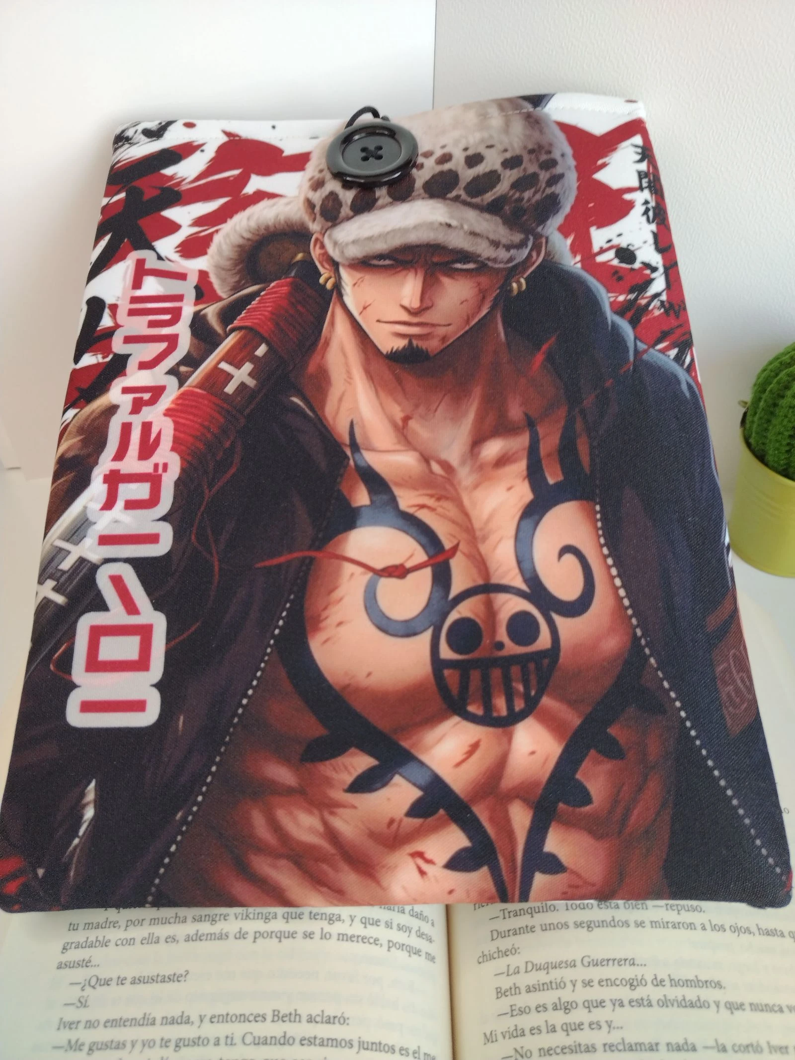 Célula literária acolchoada - Trafalgar One Piece - feita à mão - anime - mangá – photo 2